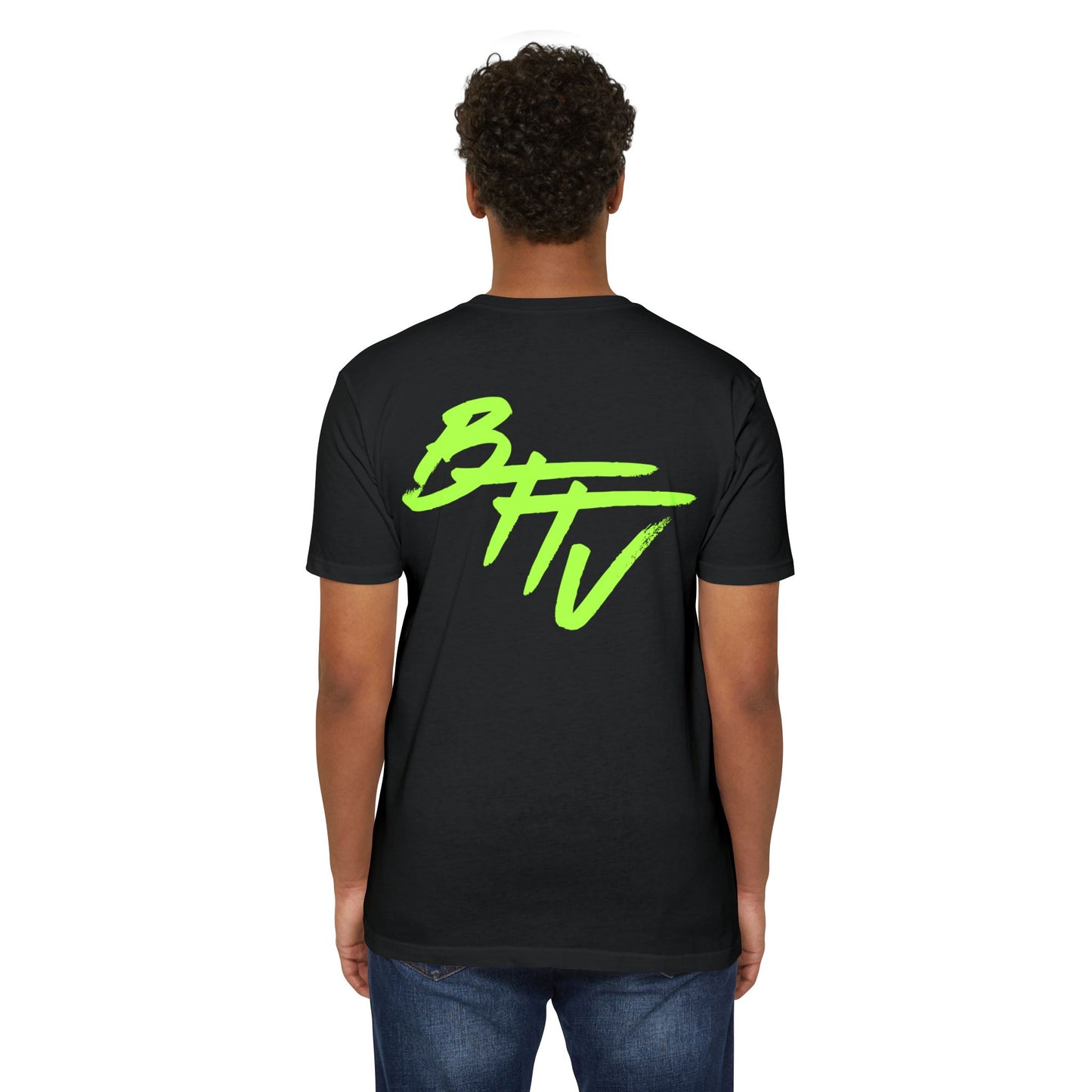 Trendy Unisex CVC Jersey T-Shirt - 'BFFV' Statement Style