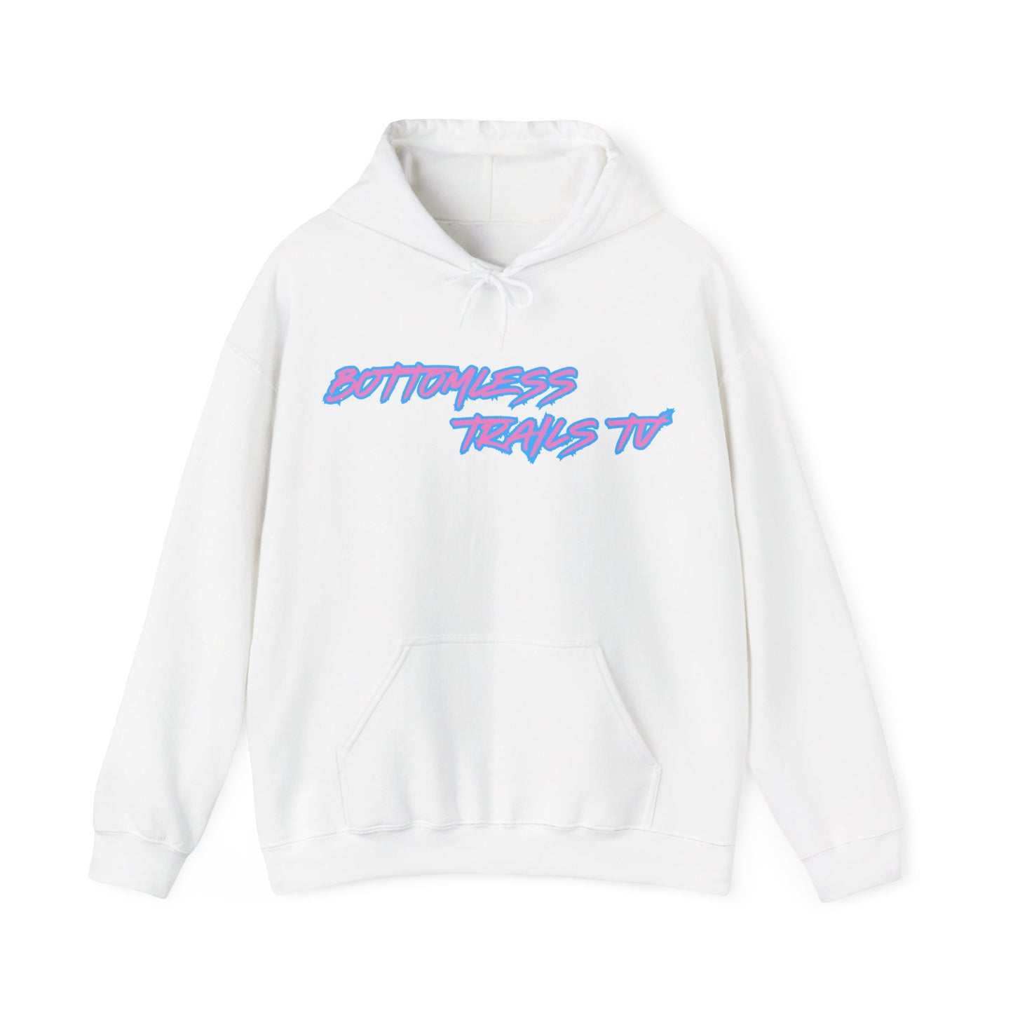 Bottomless Trails Heavy Blend Hoodie (pink/blue)