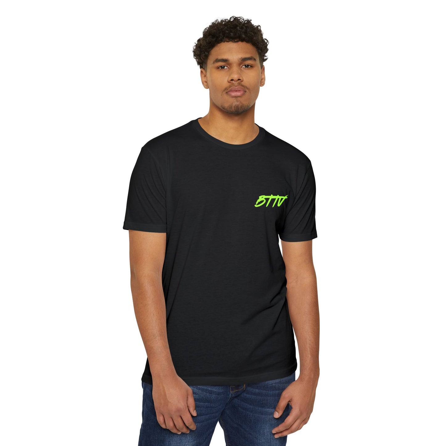 Trendy Unisex CVC Jersey T-Shirt - 'BFFV' Statement Style