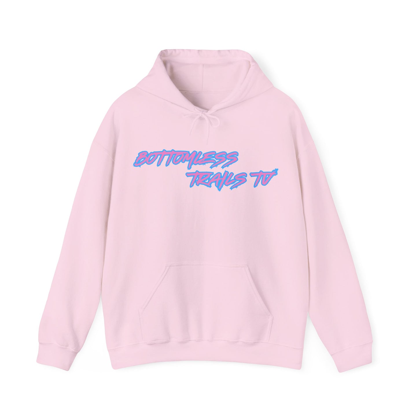 Bottomless Trails Heavy Blend Hoodie (pink/blue)