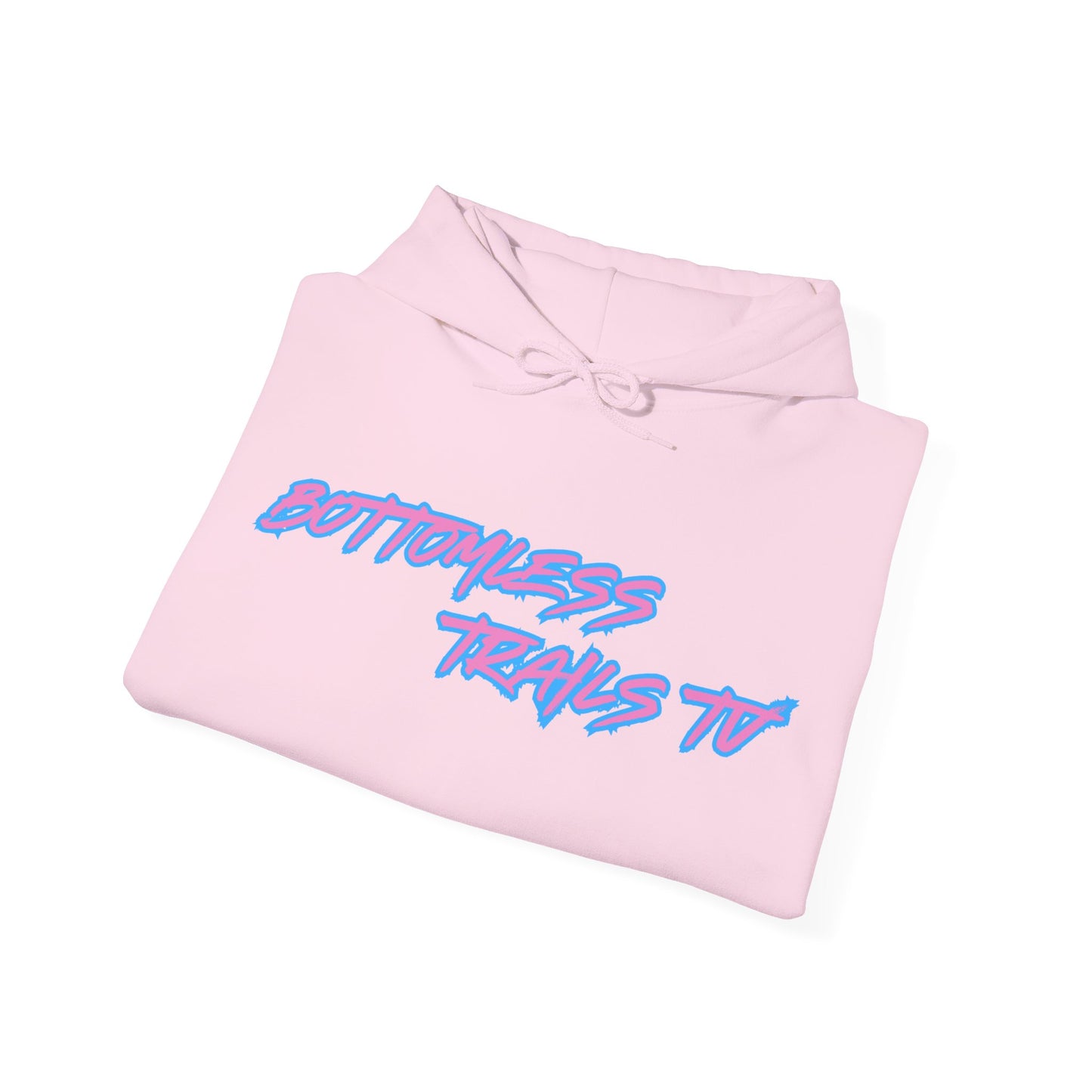 Bottomless Trails Heavy Blend Hoodie (pink/blue)