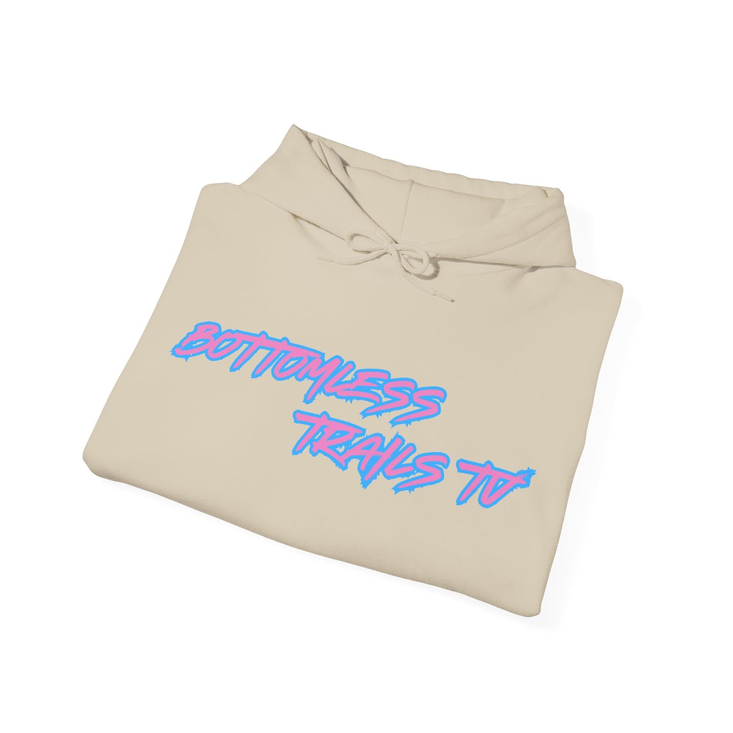 Bottomless Trails Heavy Blend Hoodie (pink/blue)