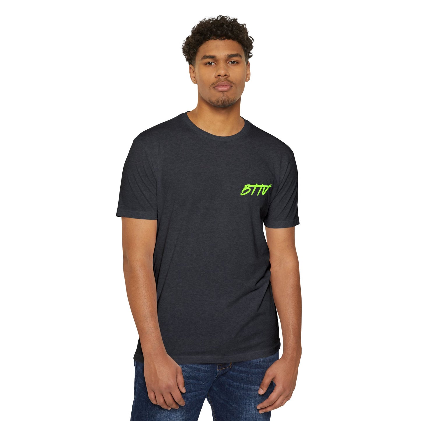 Trendy Unisex CVC Jersey T-Shirt - 'BFFV' Statement Style