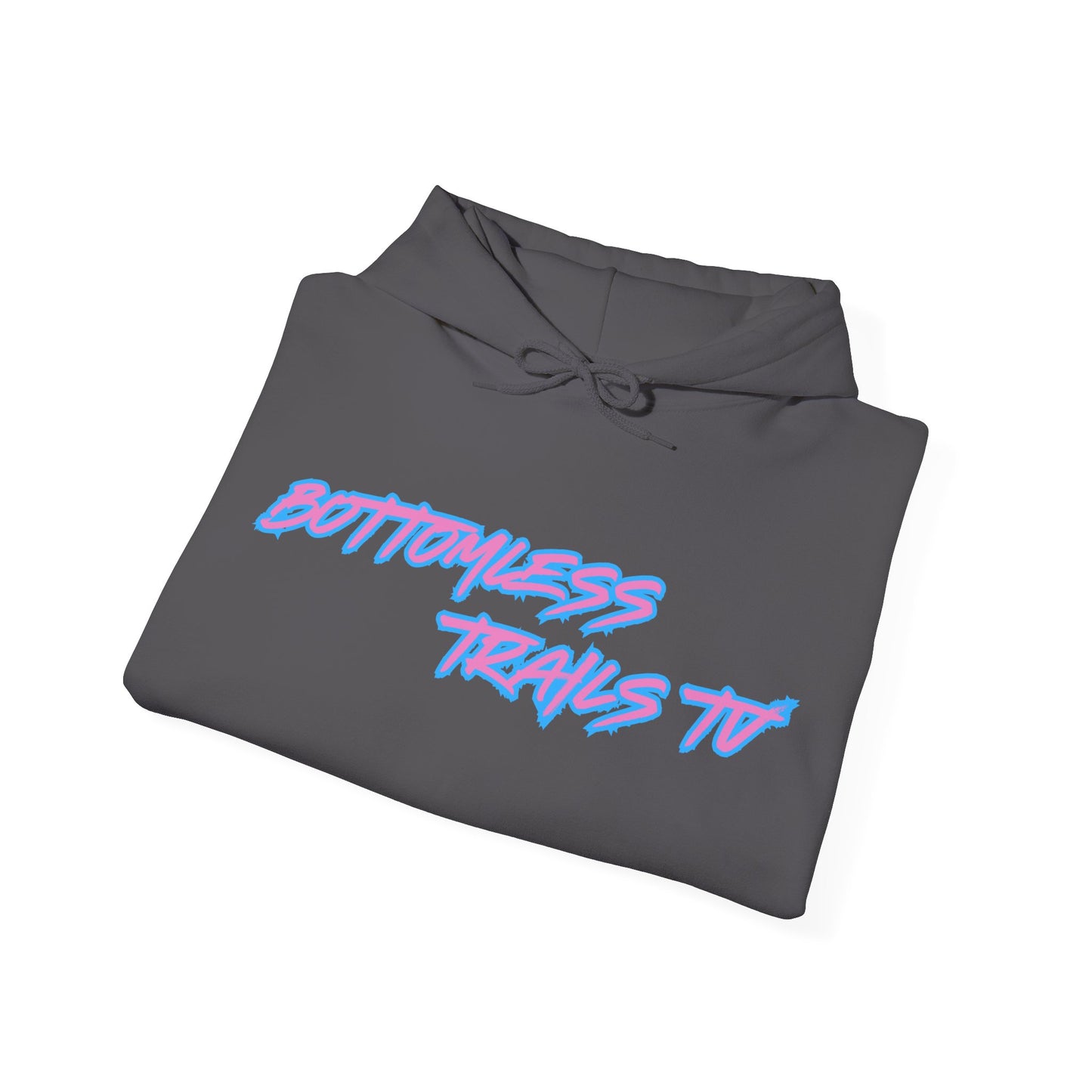 Bottomless Trails Heavy Blend Hoodie (pink/blue)