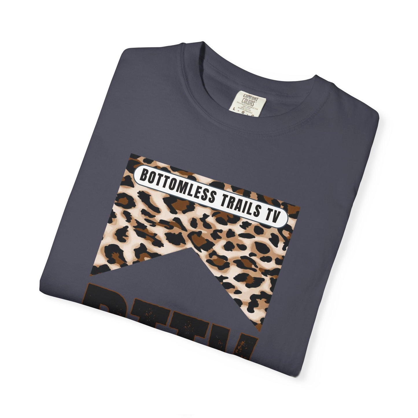 BTTV Leopard Logo T-Shirt — Bottomless Trails TV Graphic Tee