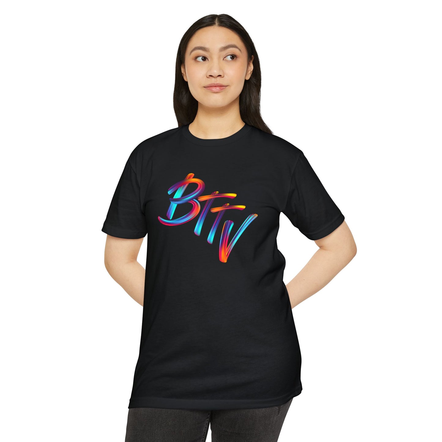 Colorful Graphic Unisex T-Shirt: "BTFV" & "Hit It With Ya Purse"