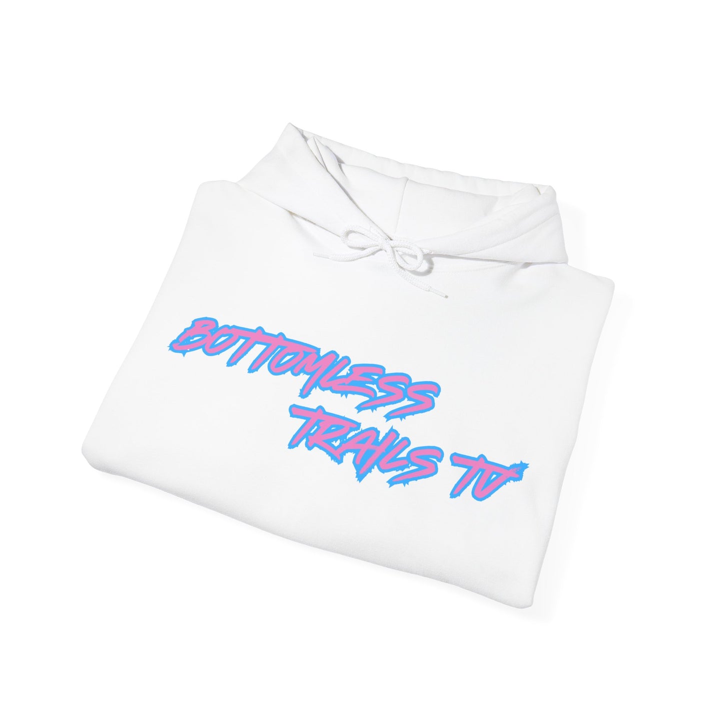 Bottomless Trails Heavy Blend Hoodie (pink/blue)