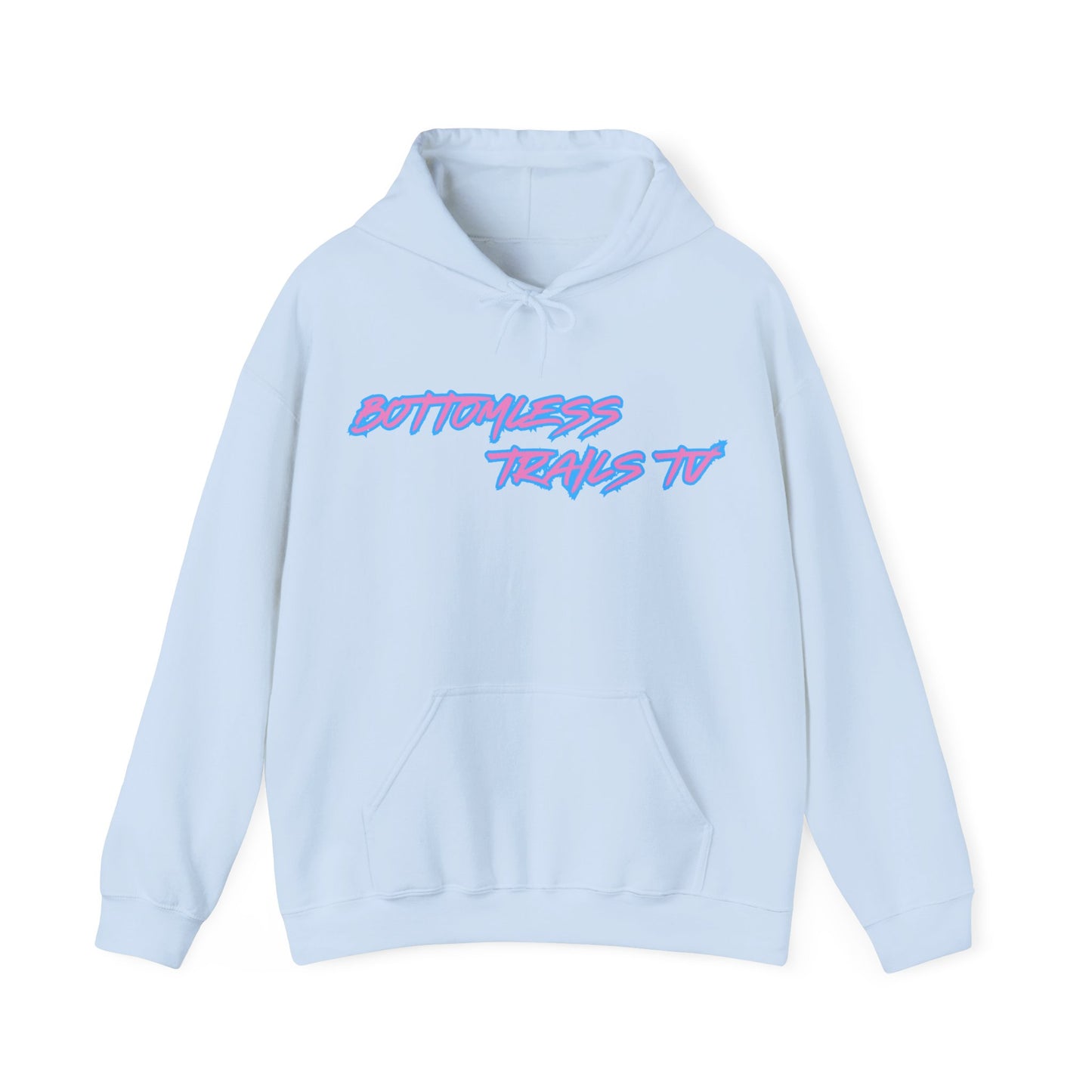 Bottomless Trails Heavy Blend Hoodie (pink/blue)