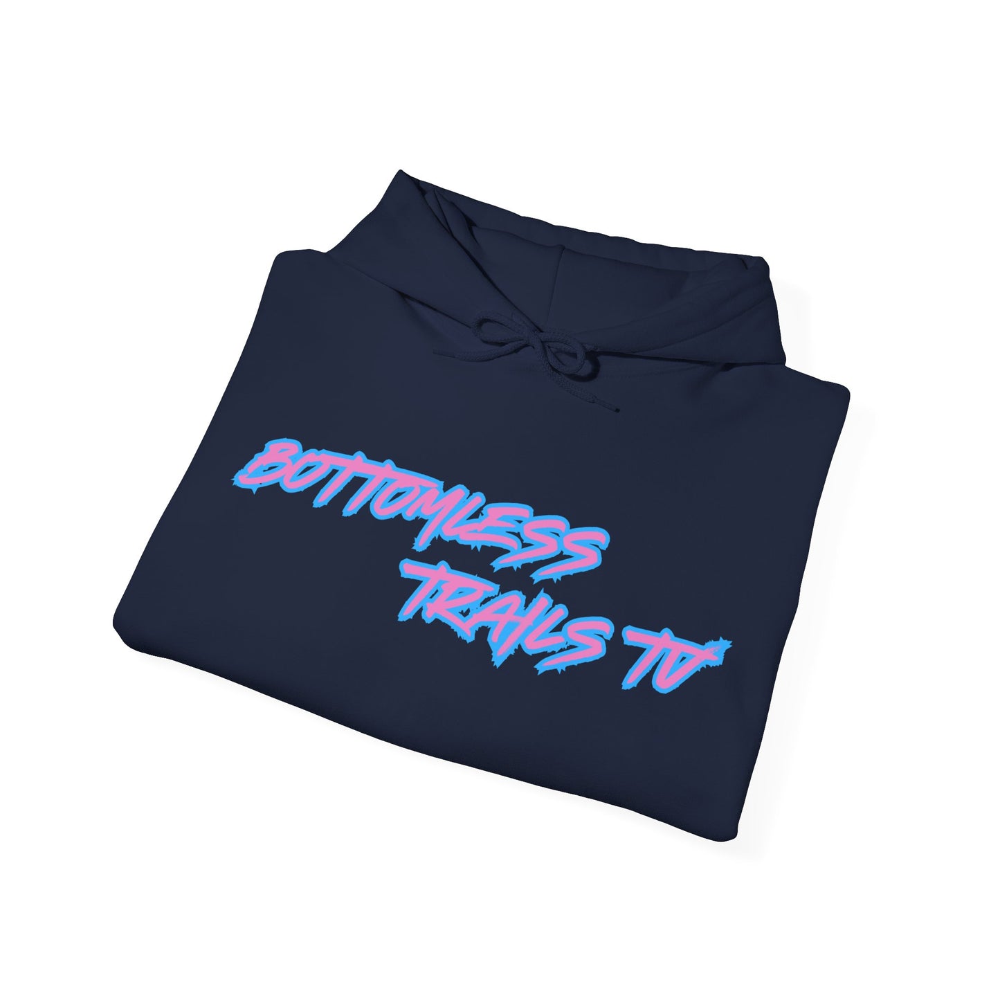 Bottomless Trails Heavy Blend Hoodie (pink/blue)