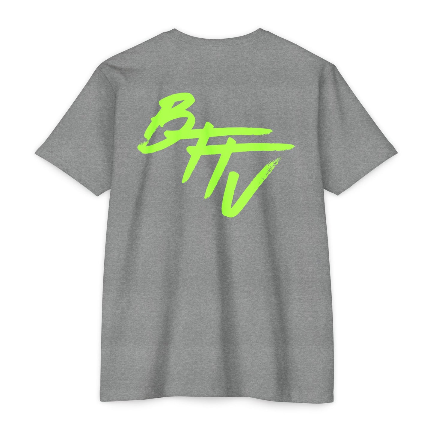 Trendy Unisex CVC Jersey T-Shirt - 'BFFV' Statement Style