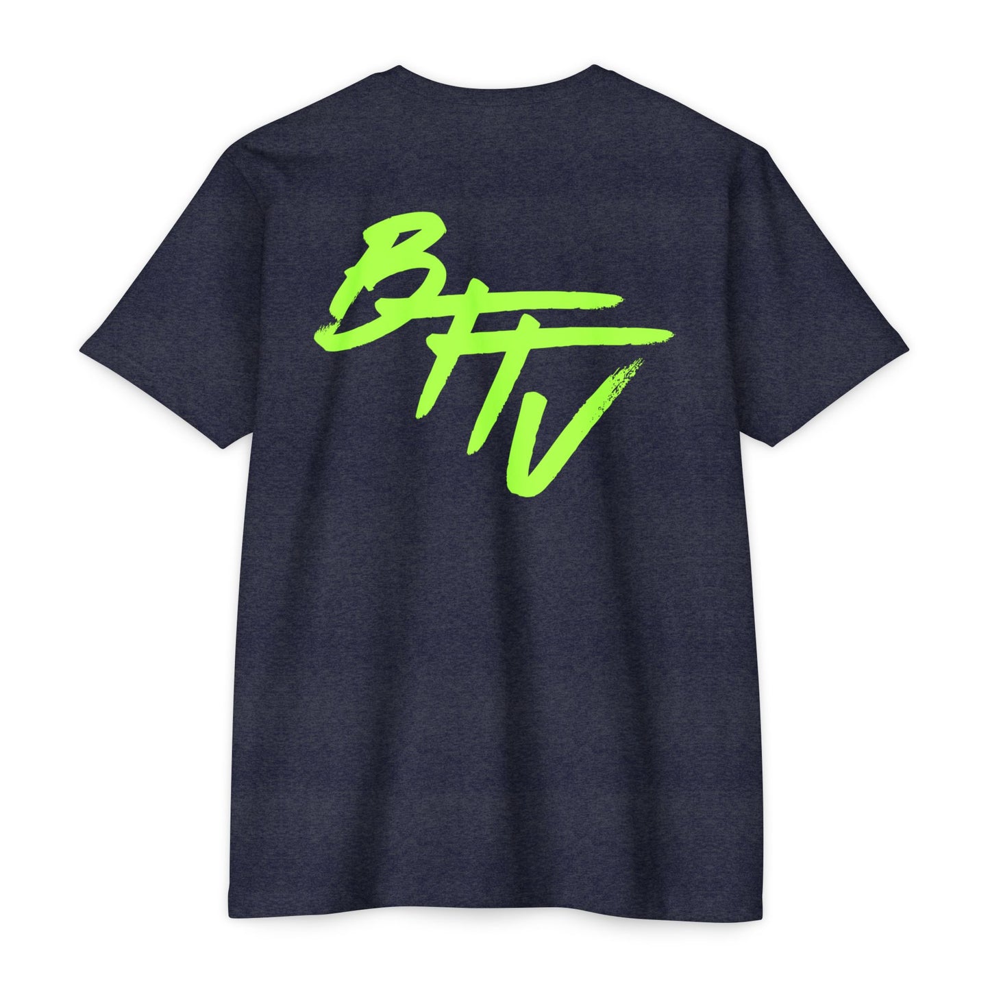 Trendy Unisex CVC Jersey T-Shirt - 'BFFV' Statement Style