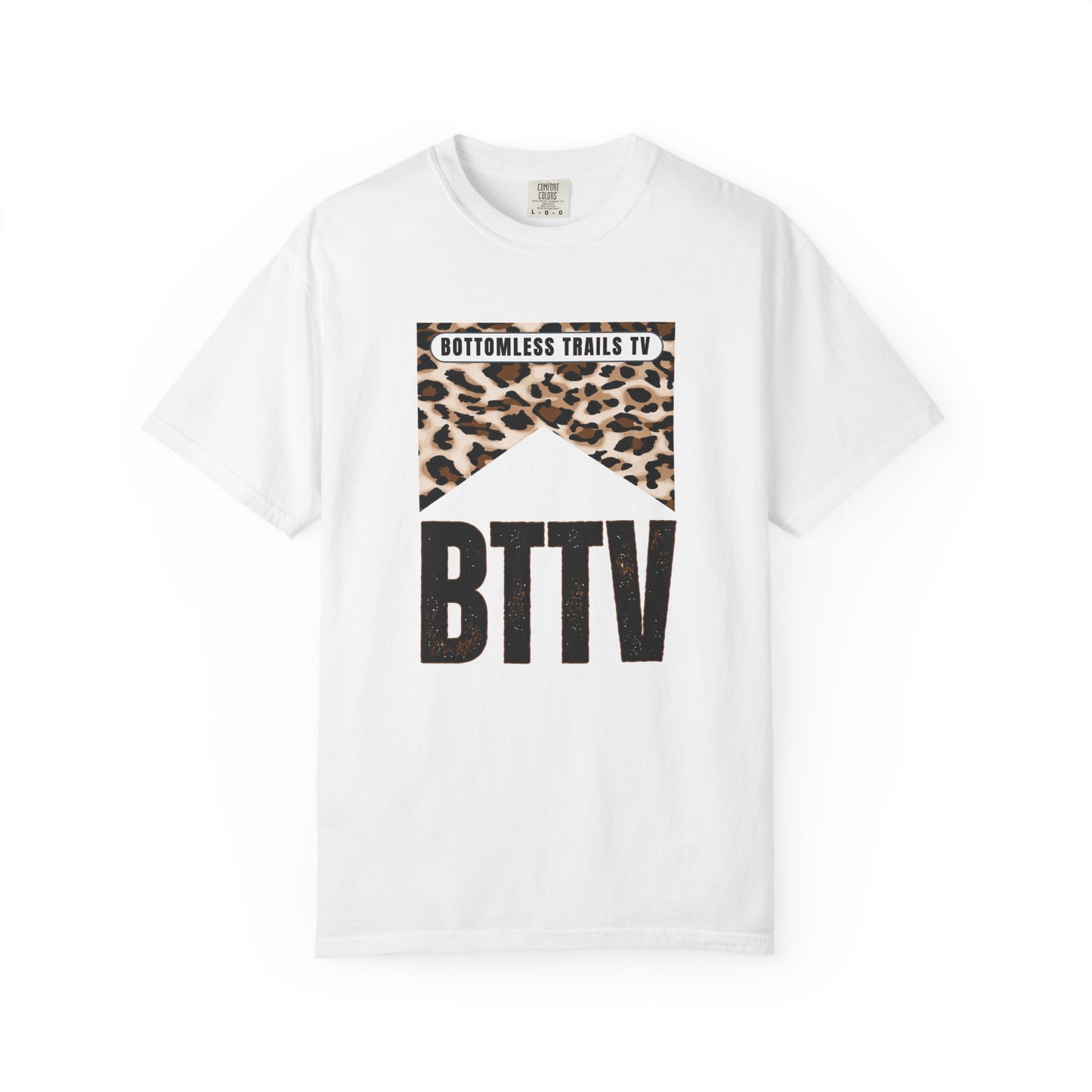 BTTV Leopard Logo T-Shirt — Bottomless Trails TV Graphic Tee