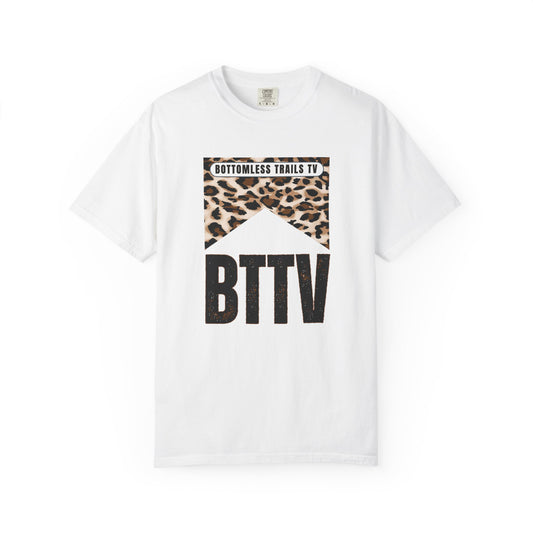 BTTV Leopard Logo T-Shirt — Bottomless Trails TV Graphic Tee