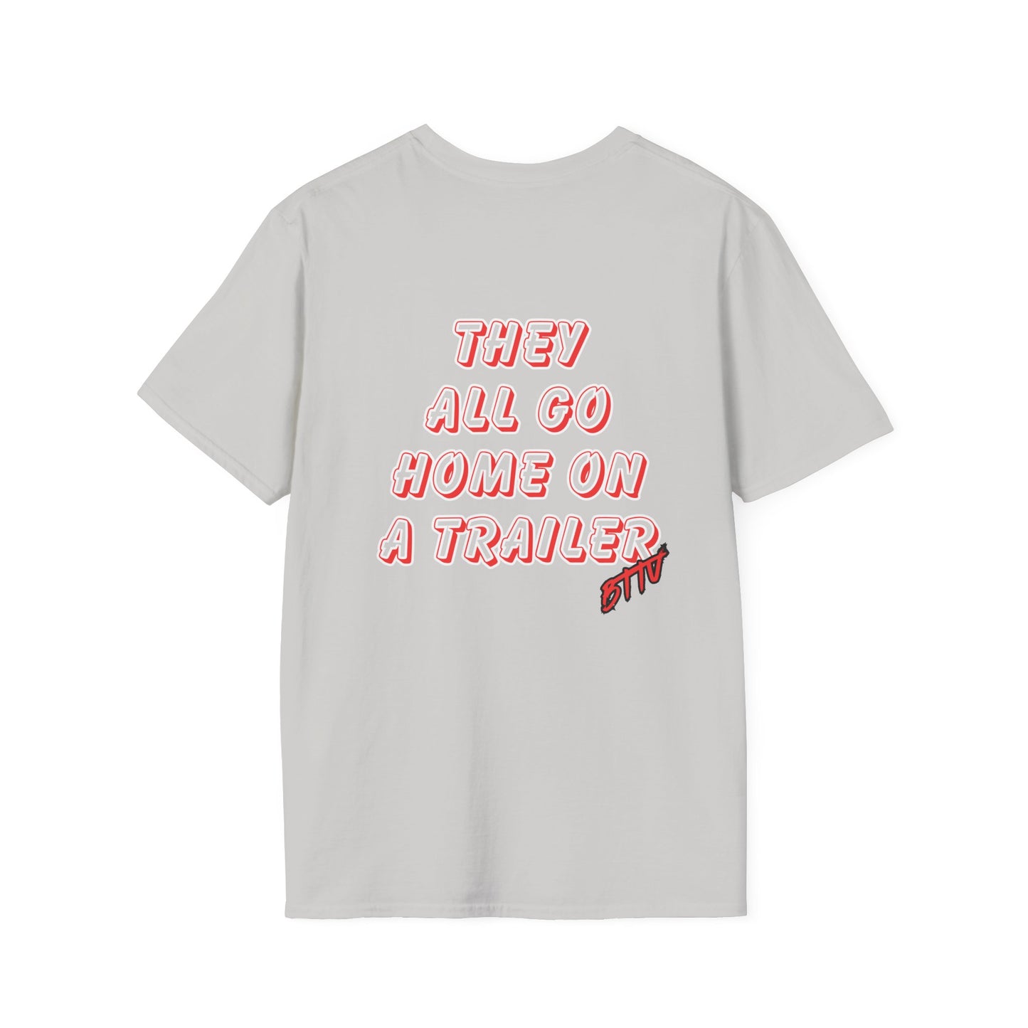 Big and Tall They All Go Home on a Trailer' Retro Logo Tee (BFTV)