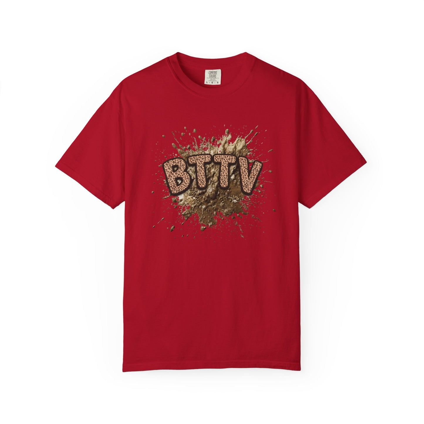 BTTV Mud Splash cheetah print T-Shirt