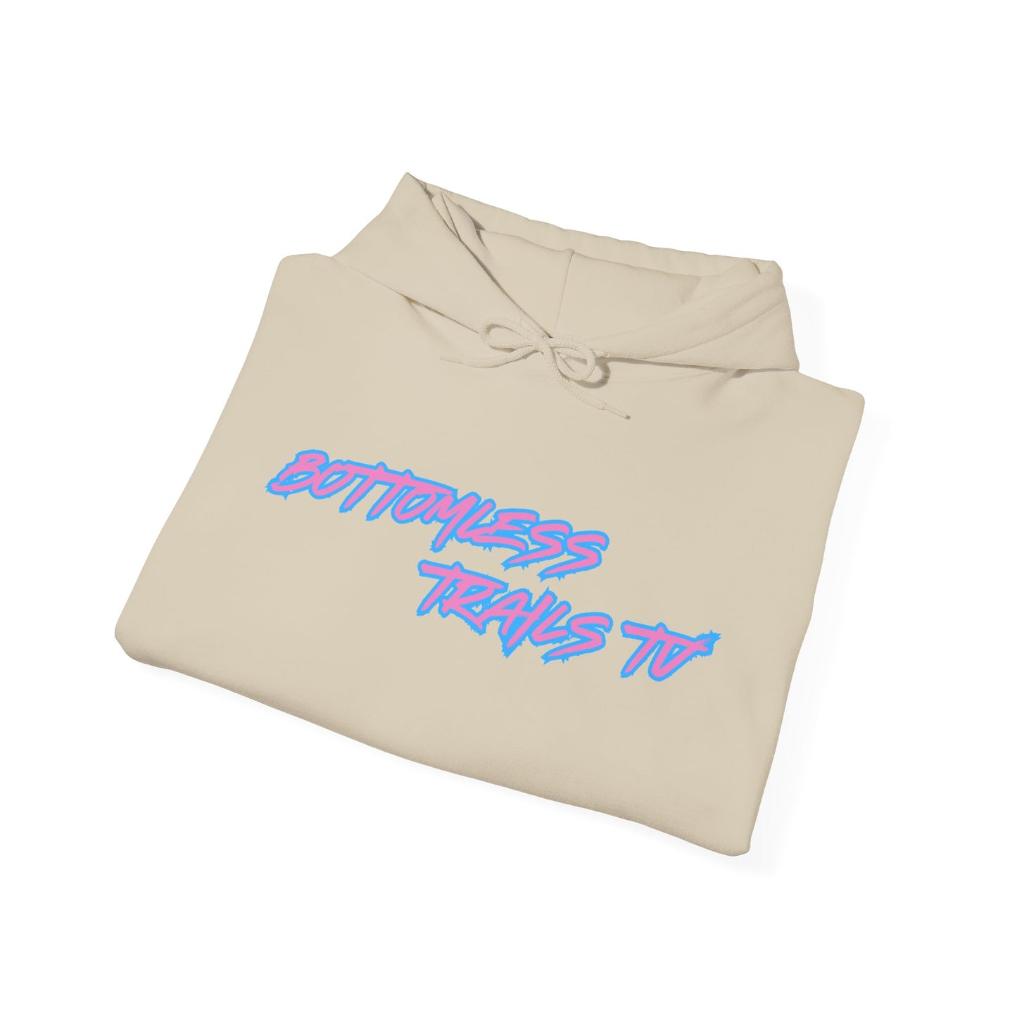 Bottomless Trails Heavy Blend Hoodie (pink/blue)