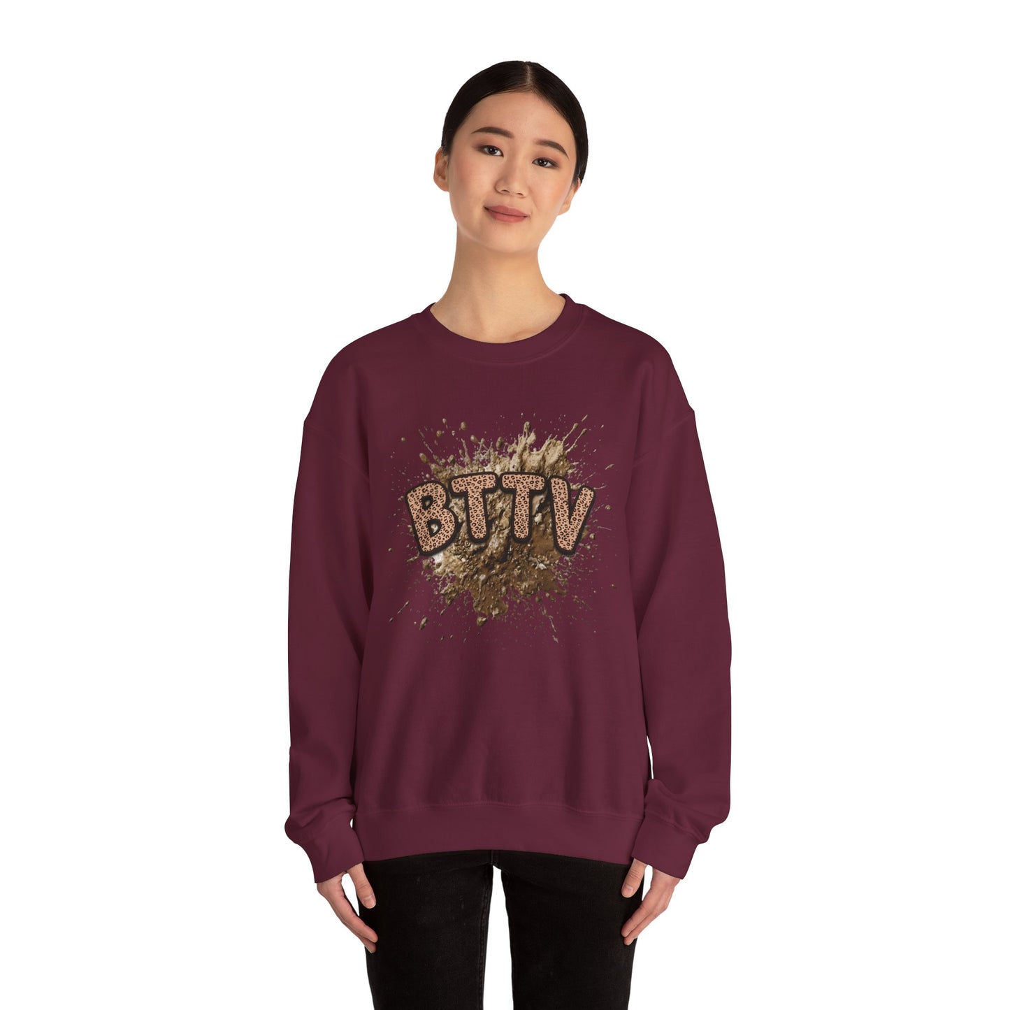 Leopard Print BTTY Crewneck Sweatshirt