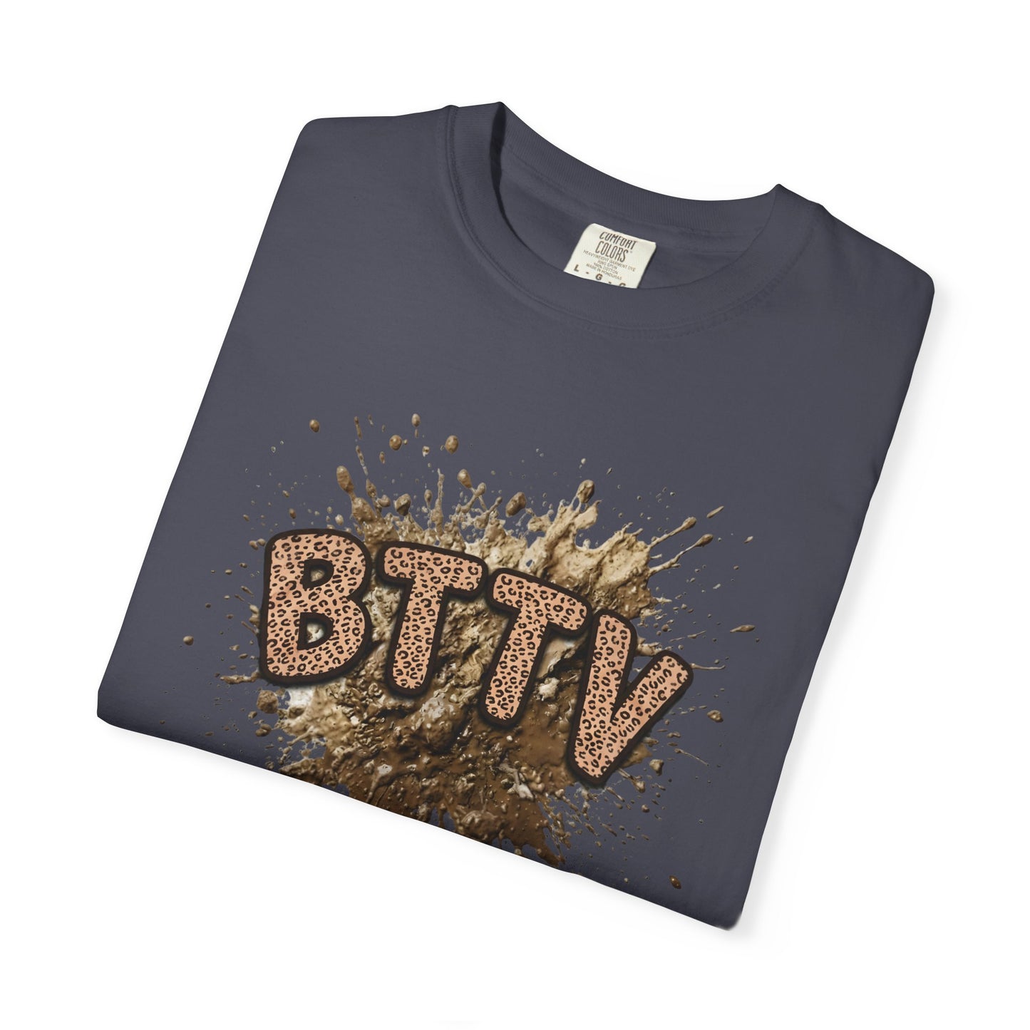 BTTV Mud Splash cheetah print T-Shirt