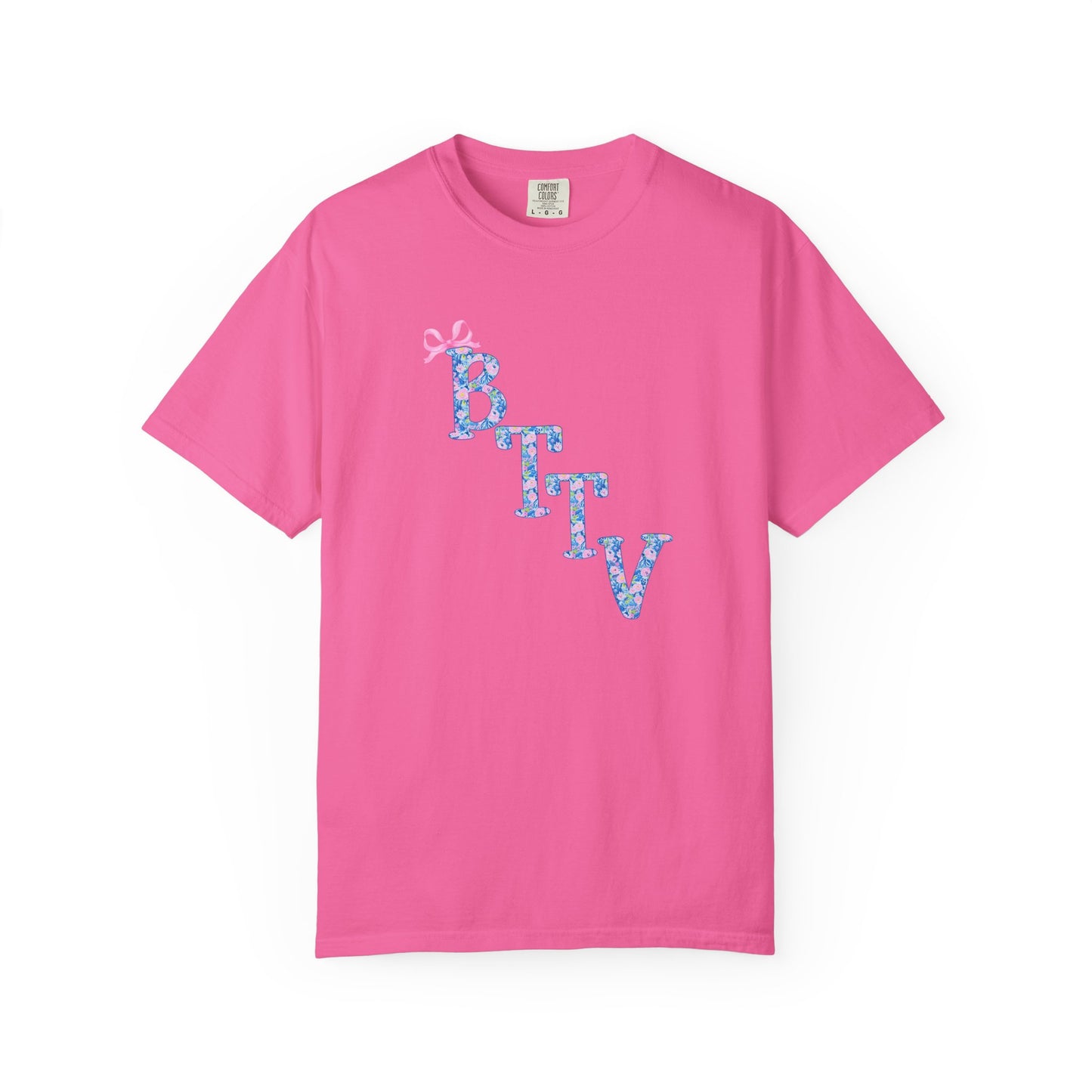 BTTV CUTSIE — Cute Pastel Graphic Tee with Bow Accent