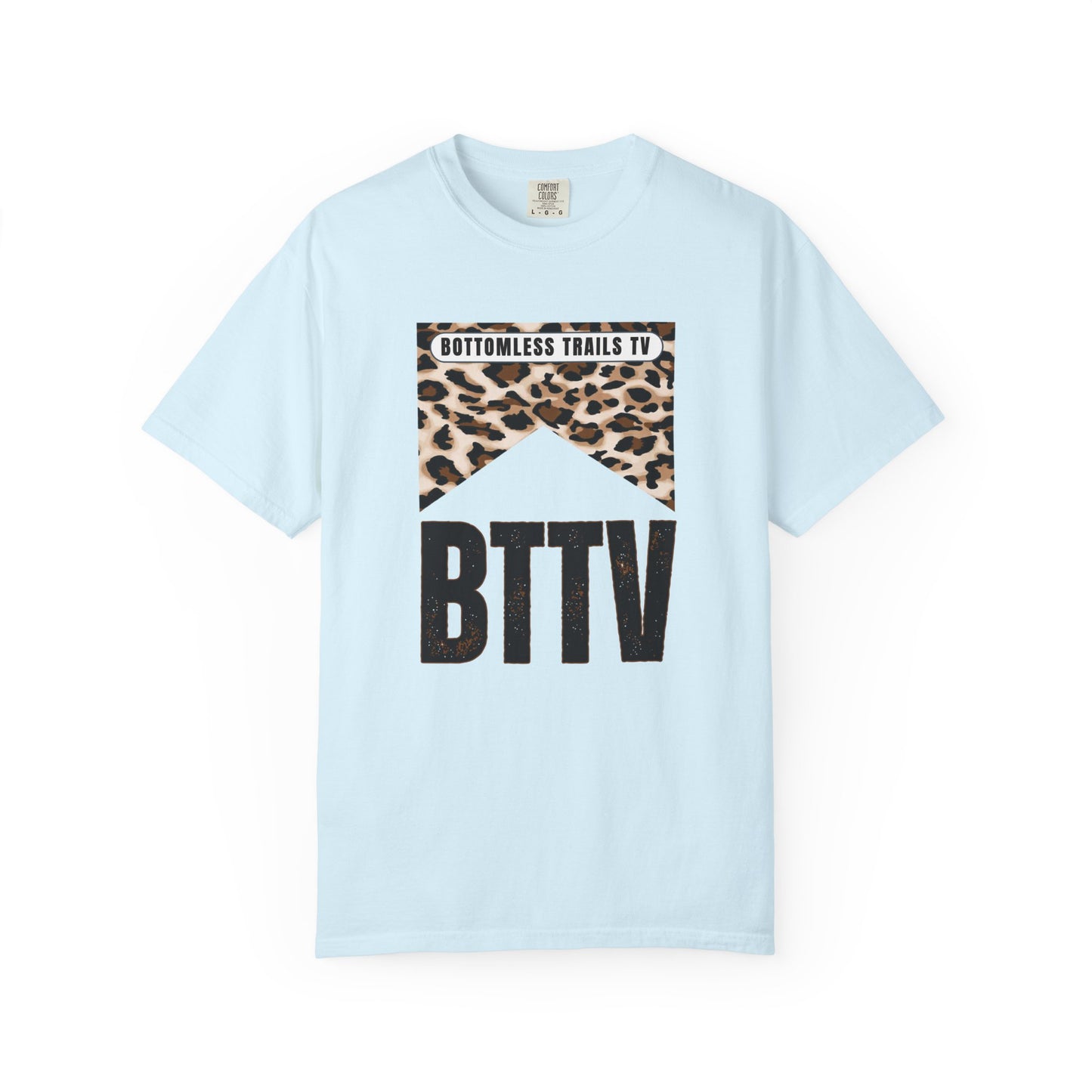 BTTV Leopard Logo T-Shirt — Bottomless Trails TV Graphic Tee