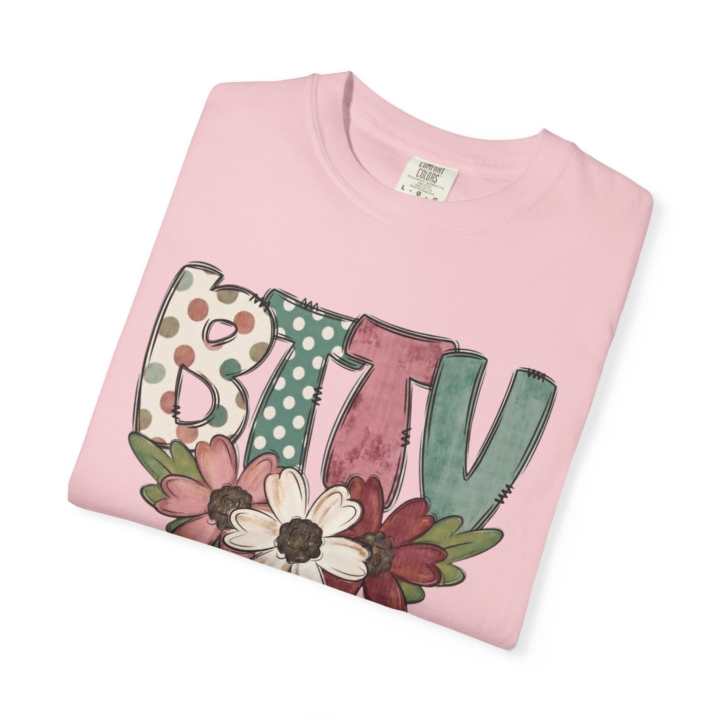 BTTV Floral T-Shirt — Protest Support Tee with Flower Design