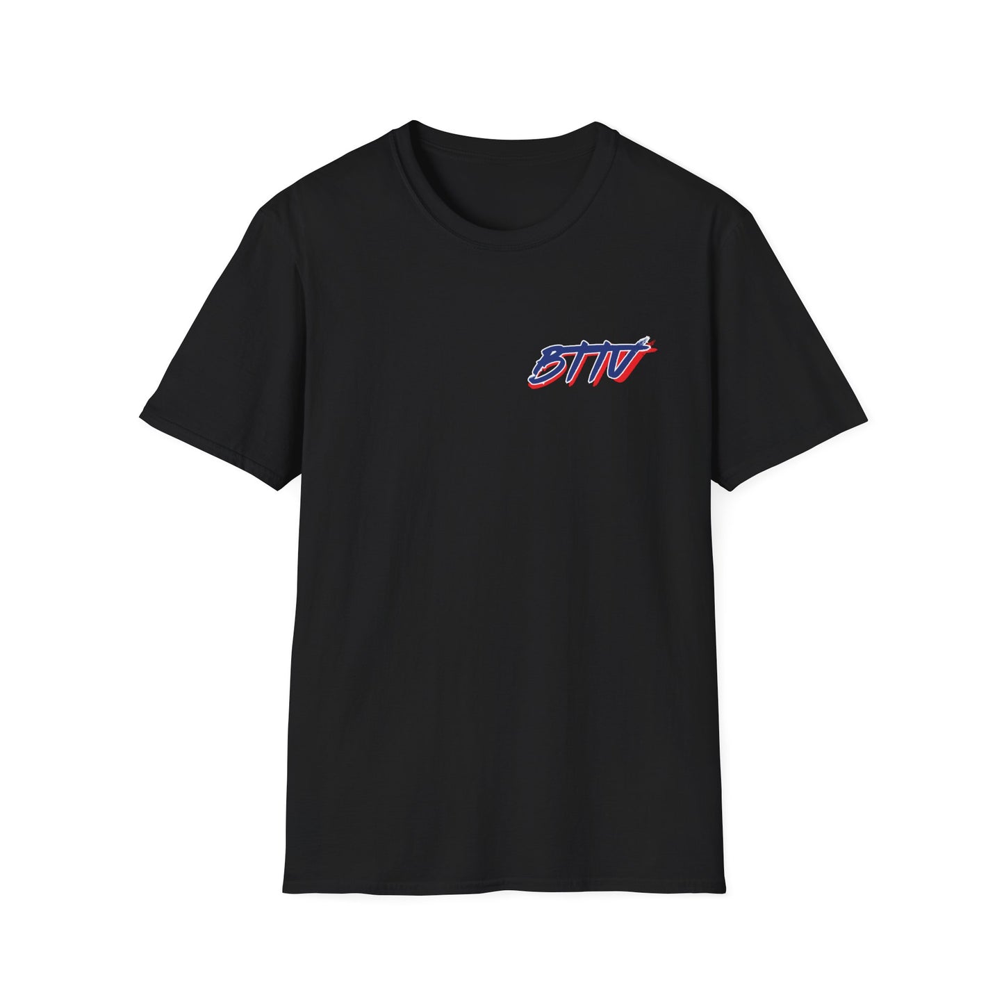Big and Tall Patriotic STTV Graphic T-Shirt — American Flag Logo Tee