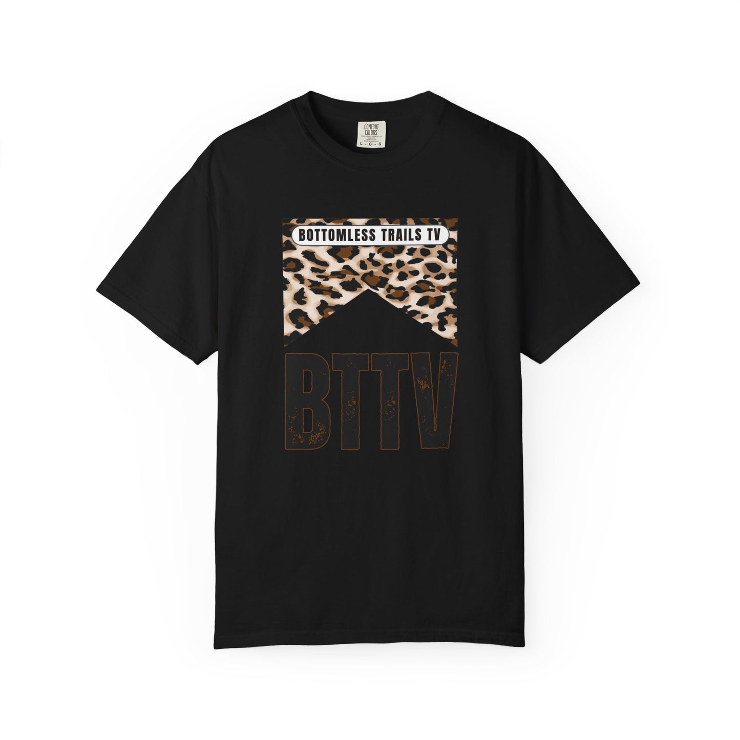 BTTV Leopard Logo T-Shirt — Bottomless Trails TV Graphic Tee
