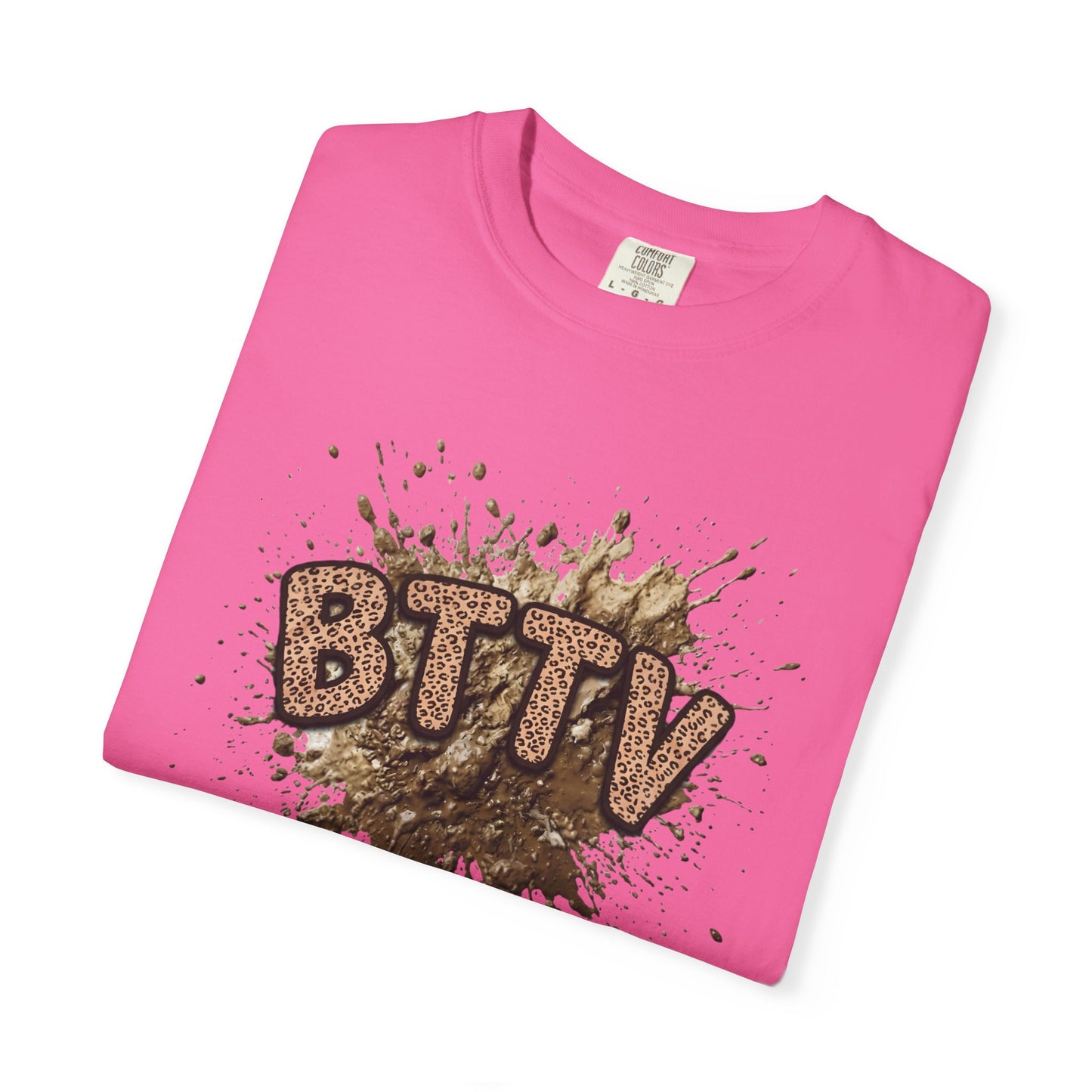 BTTV Mud Splash cheetah print T-Shirt