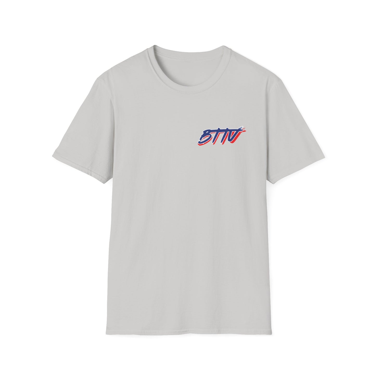 Big and Tall Patriotic STTV Graphic T-Shirt — American Flag Logo Tee