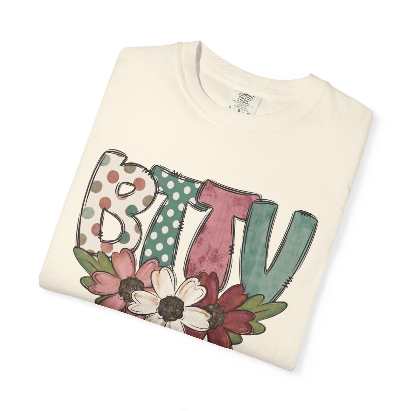 BTTV Floral T-Shirt — Protest Support Tee with Flower Design