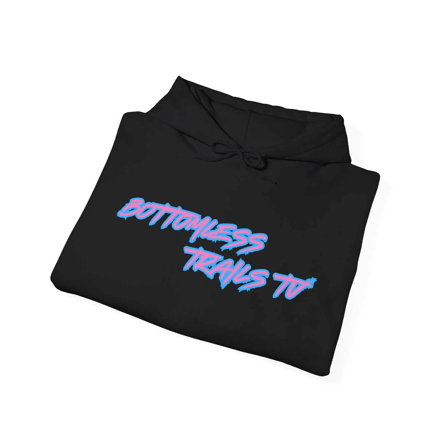 Bottomless Trails Heavy Blend Hoodie (pink/blue)