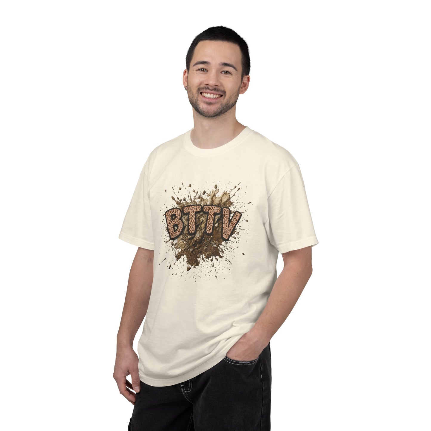 BTTV Mud Splash cheetah print T-Shirt