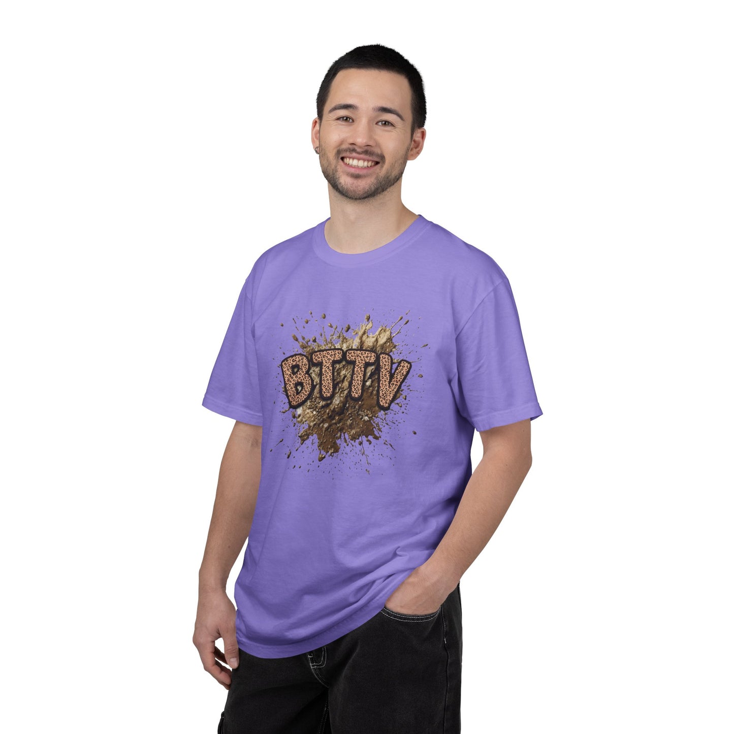 BTTV Mud Splash cheetah print T-Shirt