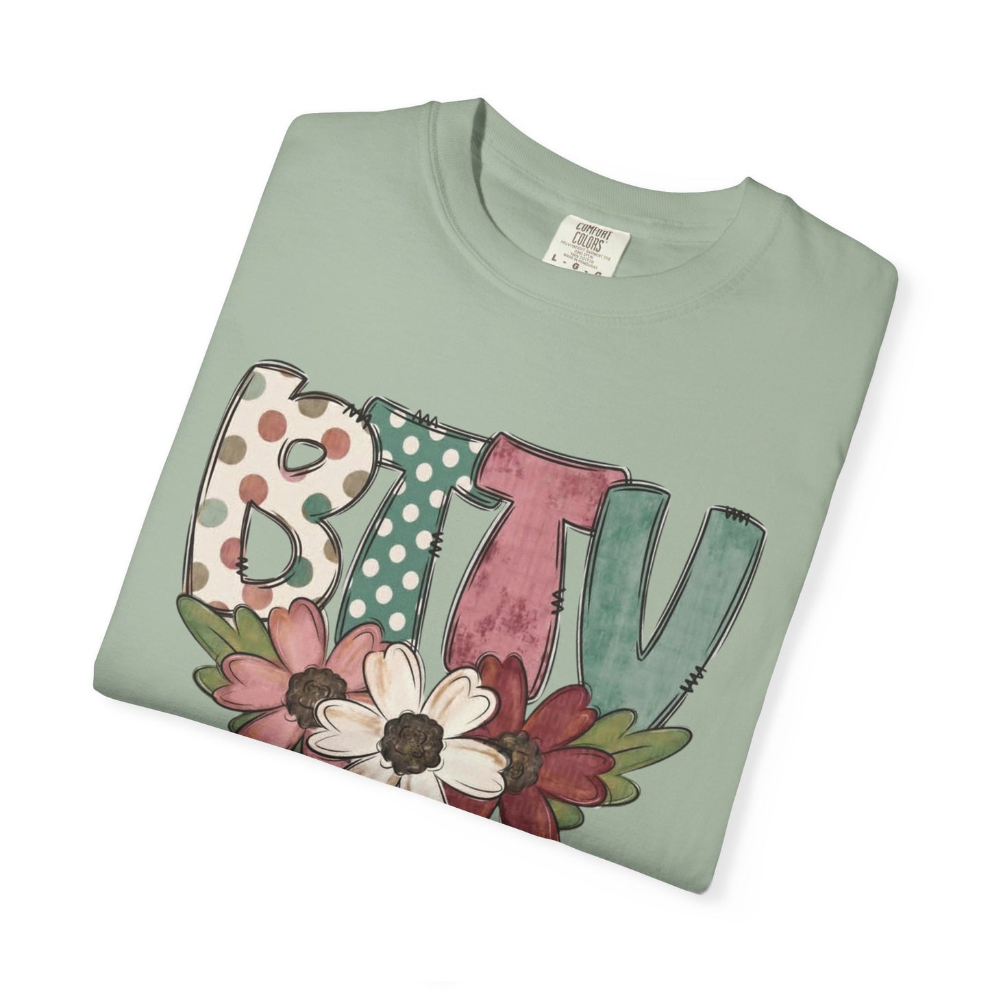BTTV Floral T-Shirt — Protest Support Tee with Flower Design