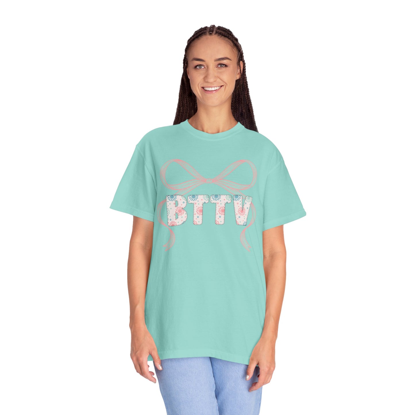 BTTV  Floral Ribbon T-Shirt