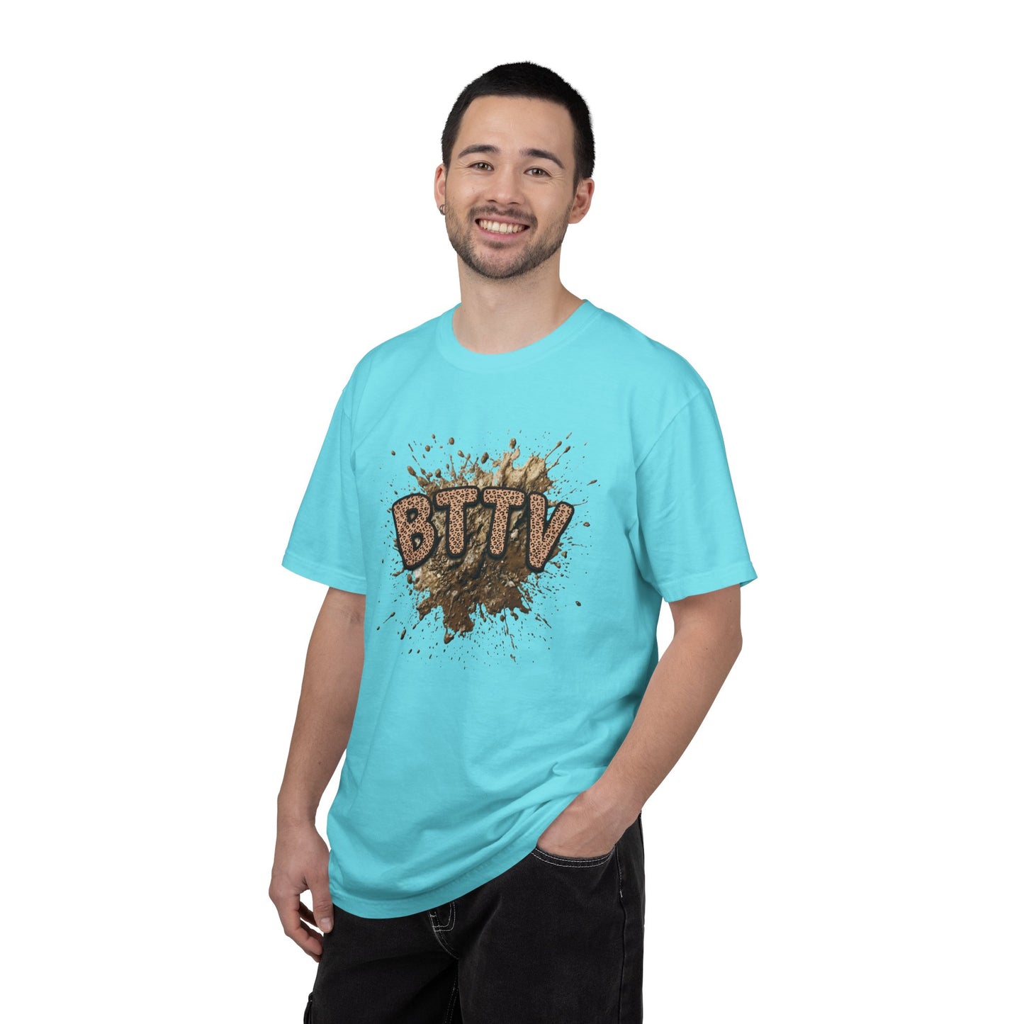 BTTV Mud Splash cheetah print T-Shirt
