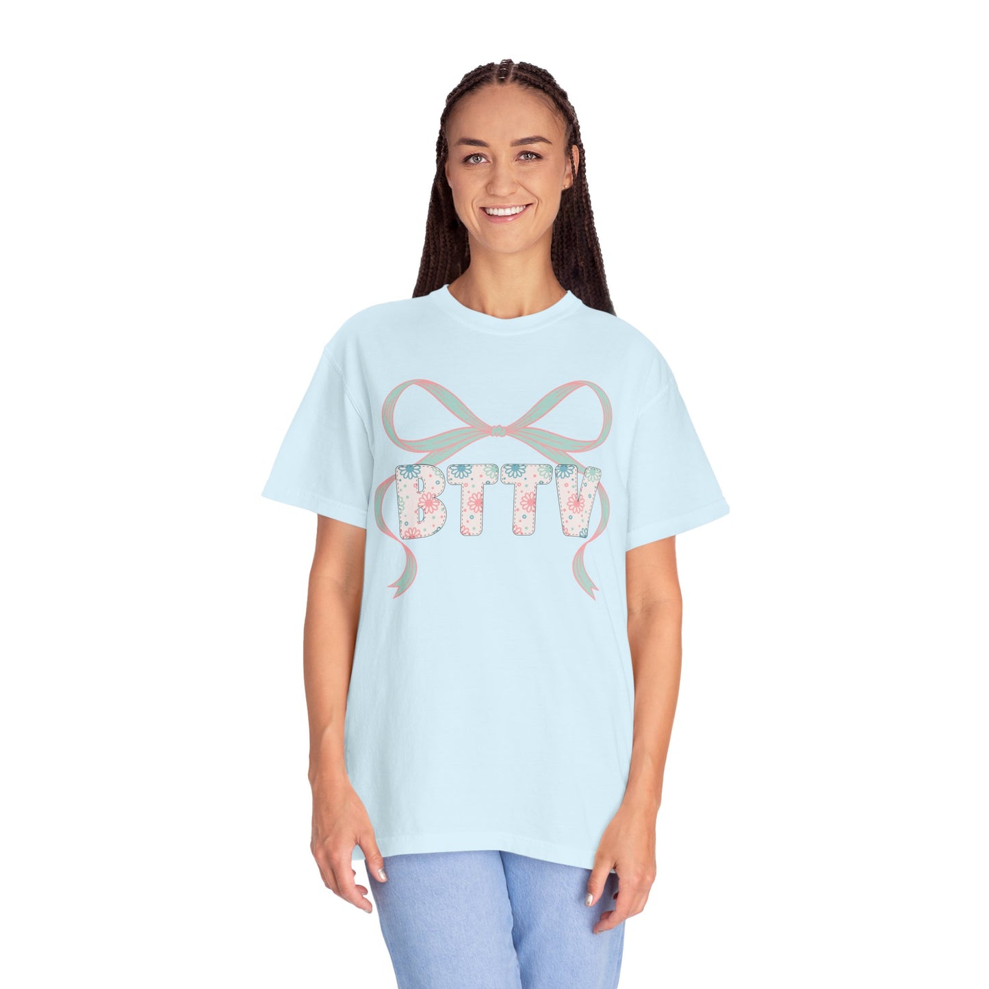 BTTV  Floral Ribbon T-Shirt