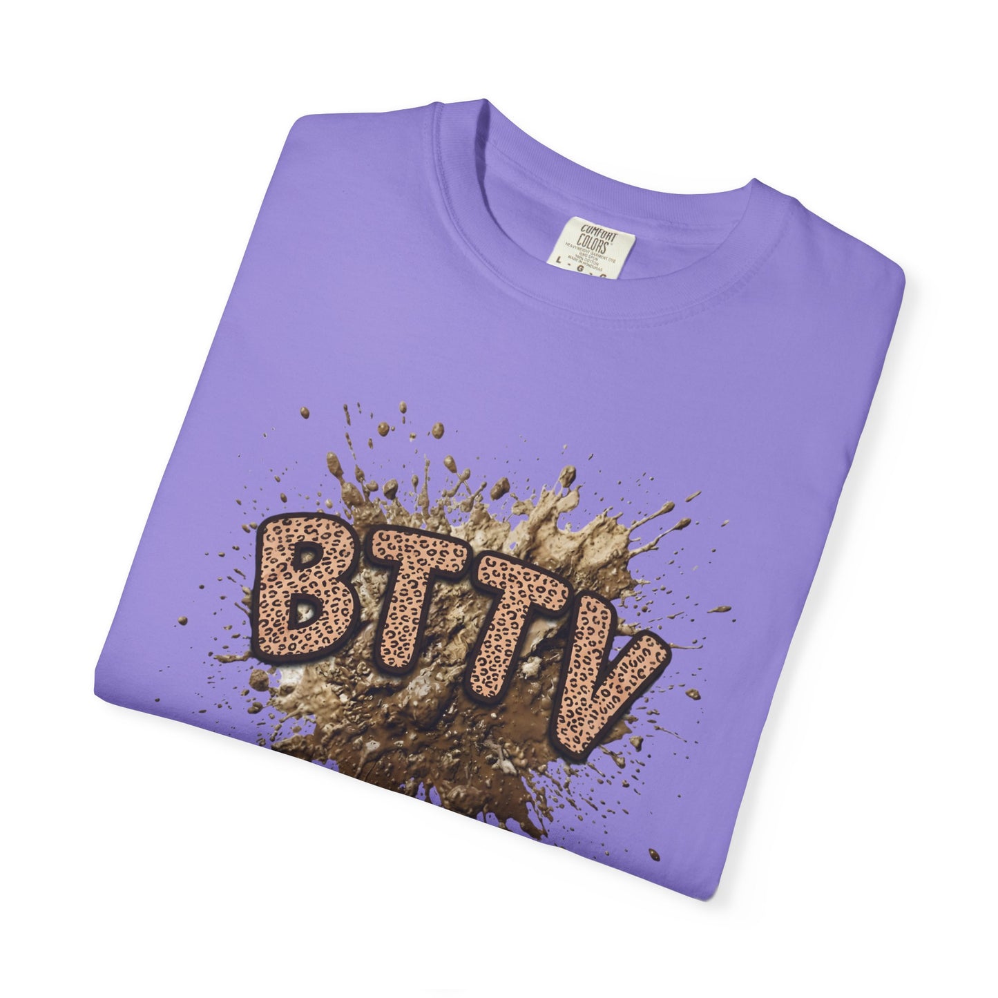 BTTV Mud Splash cheetah print T-Shirt