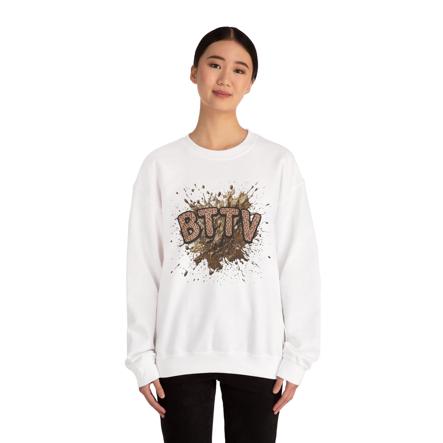 Leopard Print BTTY Crewneck Sweatshirt