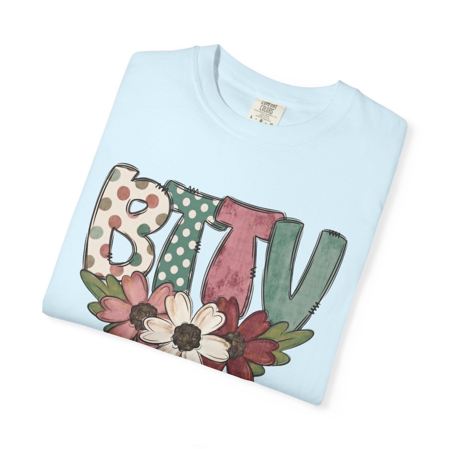 BTTV Floral T-Shirt — Protest Support Tee with Flower Design