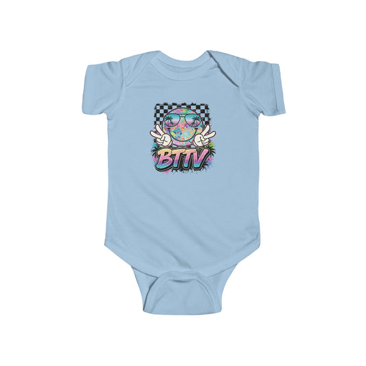 Retro Skate Baby Bodysuit — "BTN" Graphic Infant Onesie