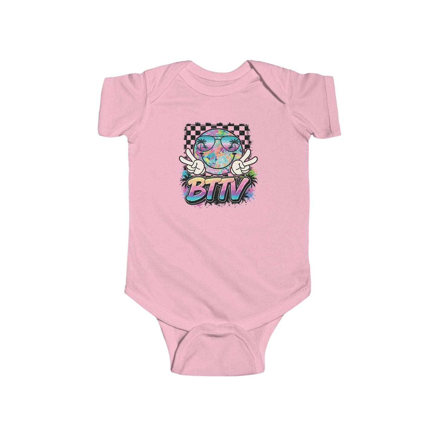Retro Skate Baby Bodysuit — "BTN" Graphic Infant Onesie