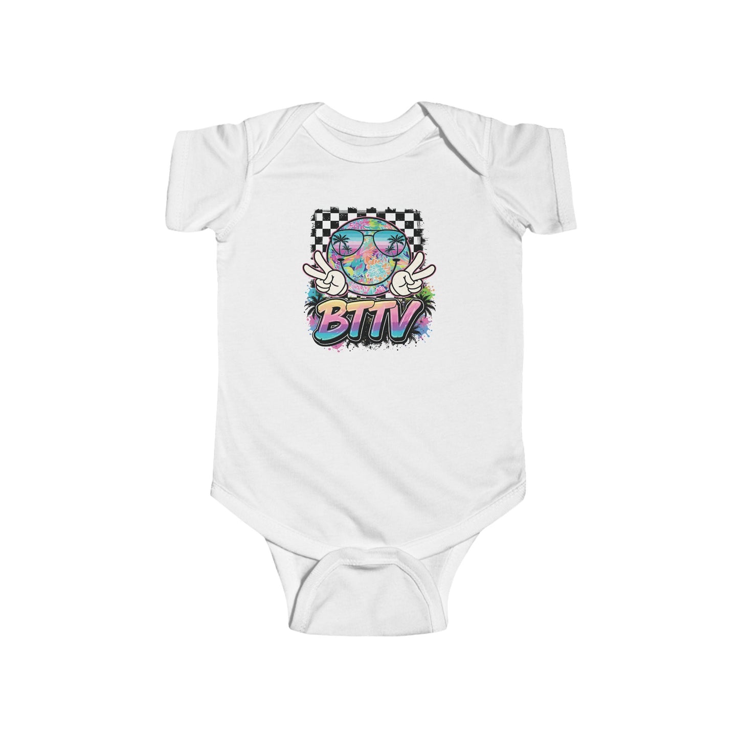 Retro Skate Baby Bodysuit — "BTN" Graphic Infant Onesie