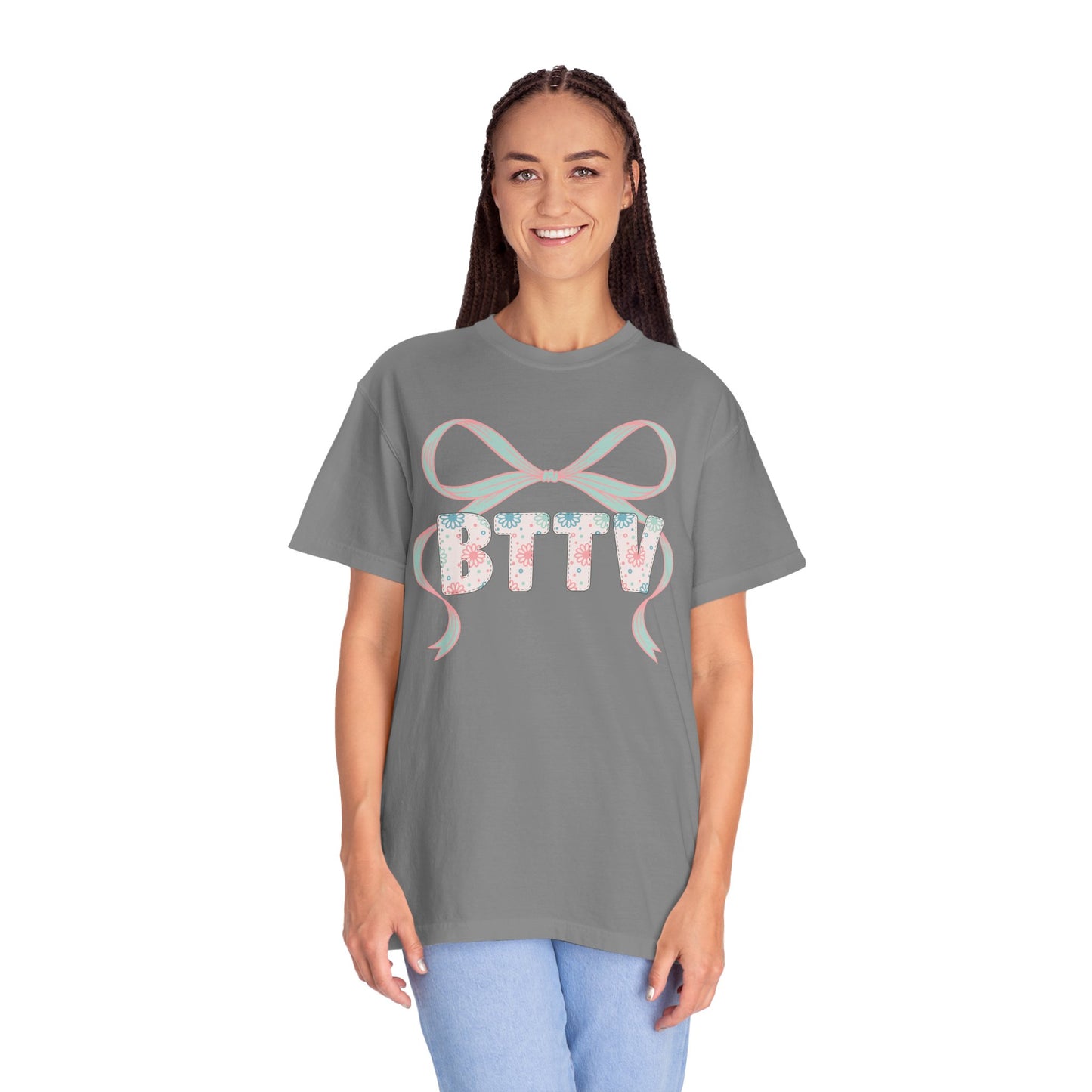 BTTV  Floral Ribbon T-Shirt