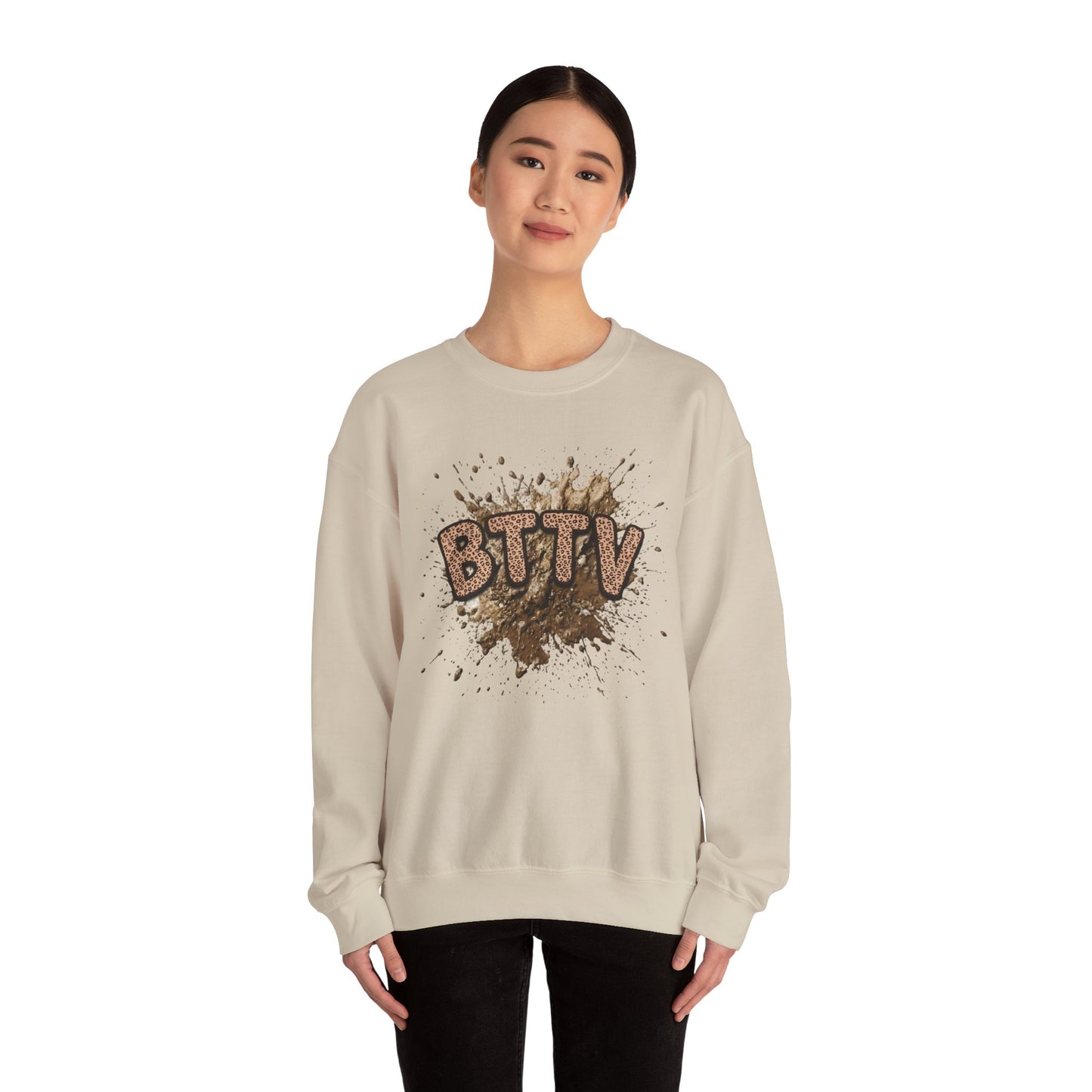 Leopard Print BTTY Crewneck Sweatshirt