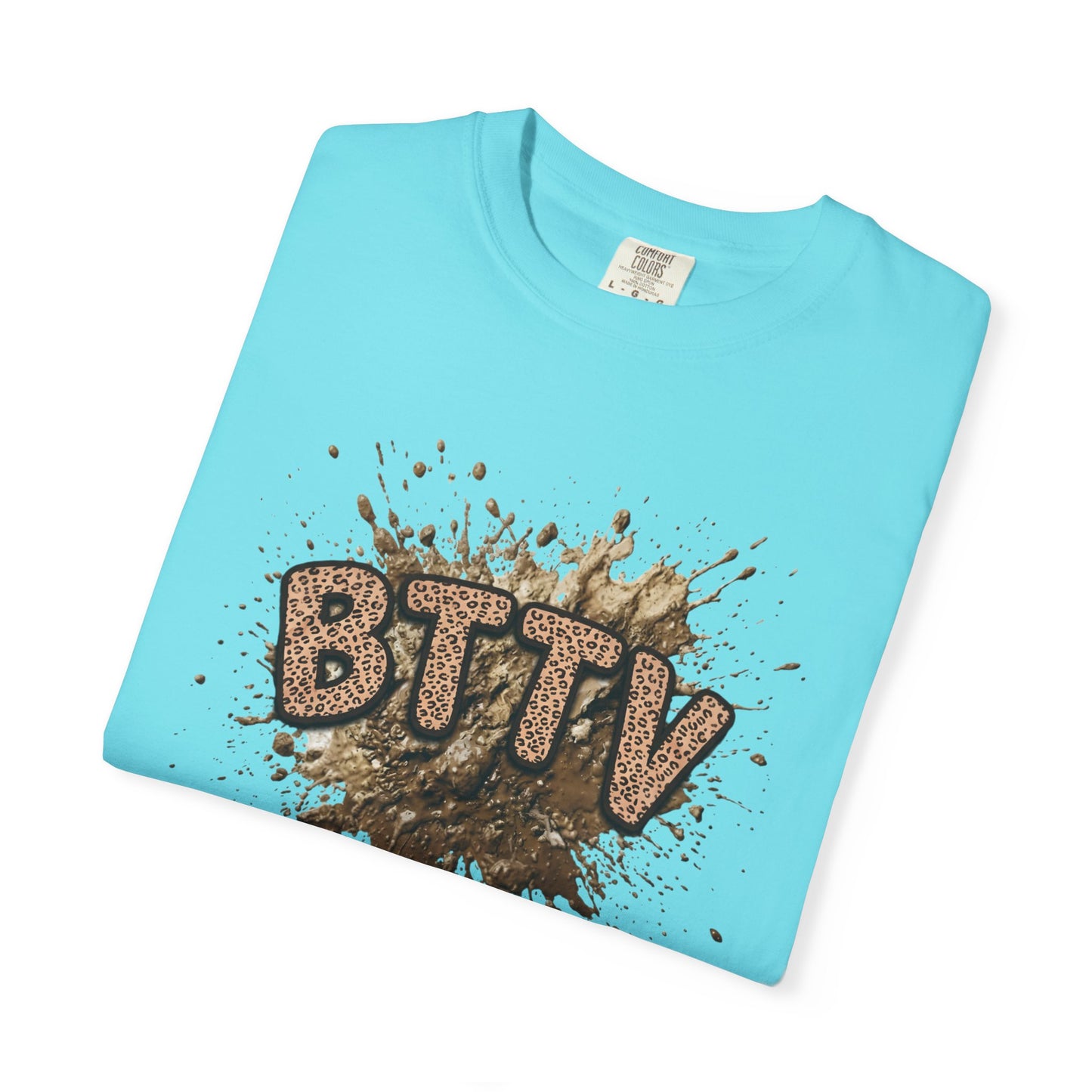 BTTV Mud Splash cheetah print T-Shirt