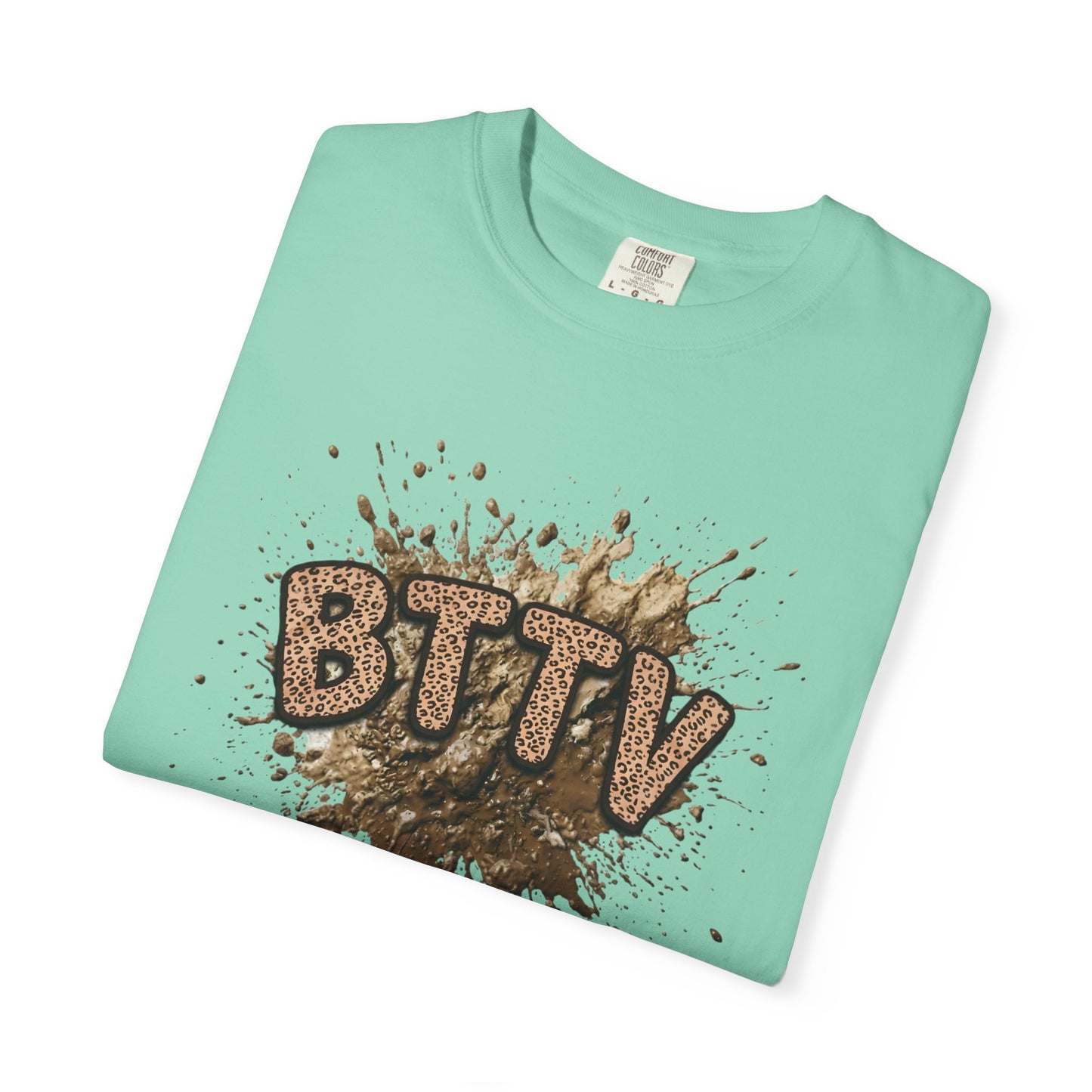 BTTV Mud Splash cheetah print T-Shirt
