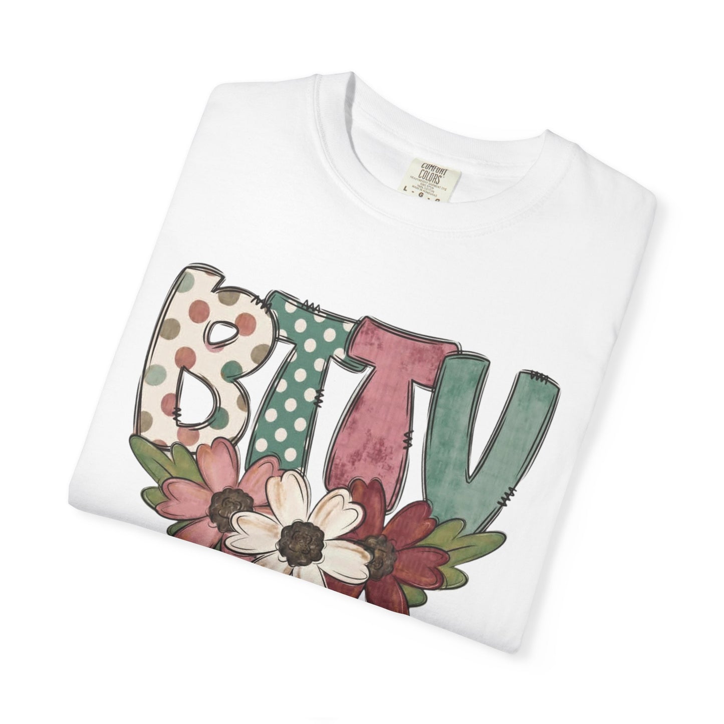 BTTV Floral T-Shirt — Protest Support Tee with Flower Design