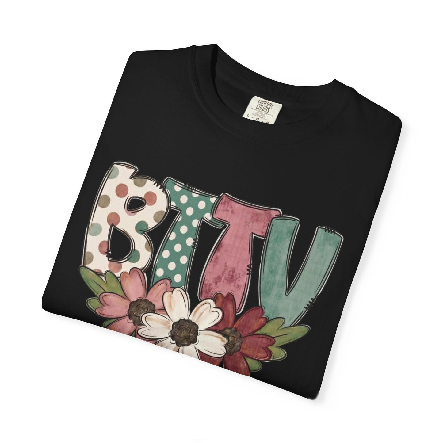BTTV Floral T-Shirt — Protest Support Tee with Flower Design