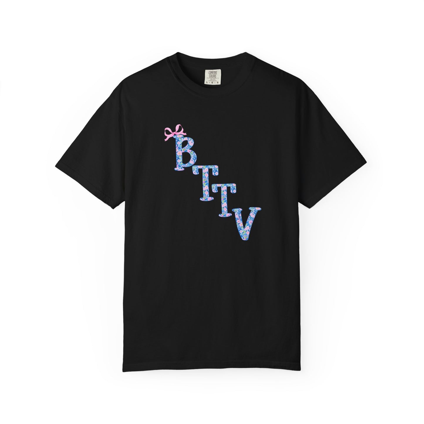 BTTV CUTSIE — Cute Pastel Graphic Tee with Bow Accent